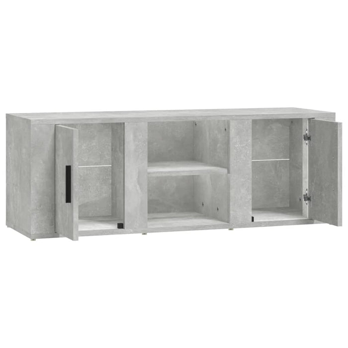 Comodă TV, gri beton, 100x31,5x35 cm, lemn prelucrat - WALTI WALTI