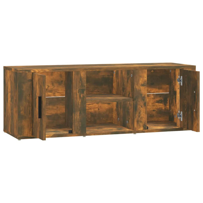 Comodă TV, stejar fumuriu, 100x31,5x35 cm, lemn prelucrat WALTI