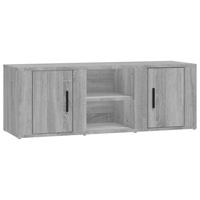 Comodă TV, gri sonoma, 100x31,5x35 cm, lemn prelucrat WALTI