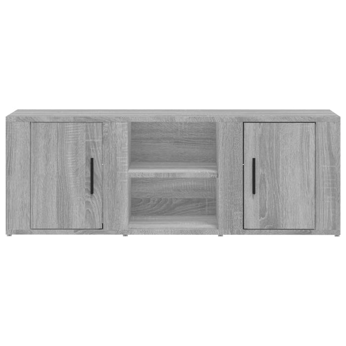 Comodă TV, gri sonoma, 100x31,5x35 cm, lemn prelucrat WALTI