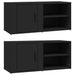Comode TV, 2 buc., negru, 80x31,5x36 cm, lemn prelucrat - WALTI WALTI