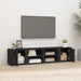 Comode TV, 2 buc., negru, 80x31,5x36 cm, lemn prelucrat - WALTI WALTI