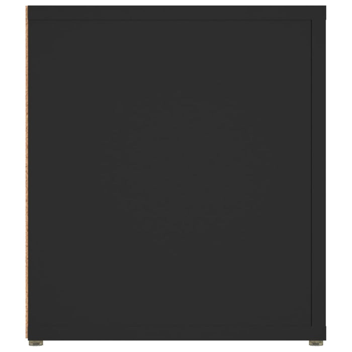 Comode TV, 2 buc., negru, 80x31,5x36 cm, lemn prelucrat - WALTI WALTI