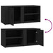 Comode TV, 2 buc., negru, 80x31,5x36 cm, lemn prelucrat - WALTI WALTI
