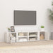 Comode TV, 2 buc., alb extralucios 80x31,5x36 cm lemn prelucrat - WALTI WALTI
