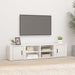 Comode TV, 2 buc., alb extralucios 80x31,5x36 cm lemn prelucrat - WALTI WALTI