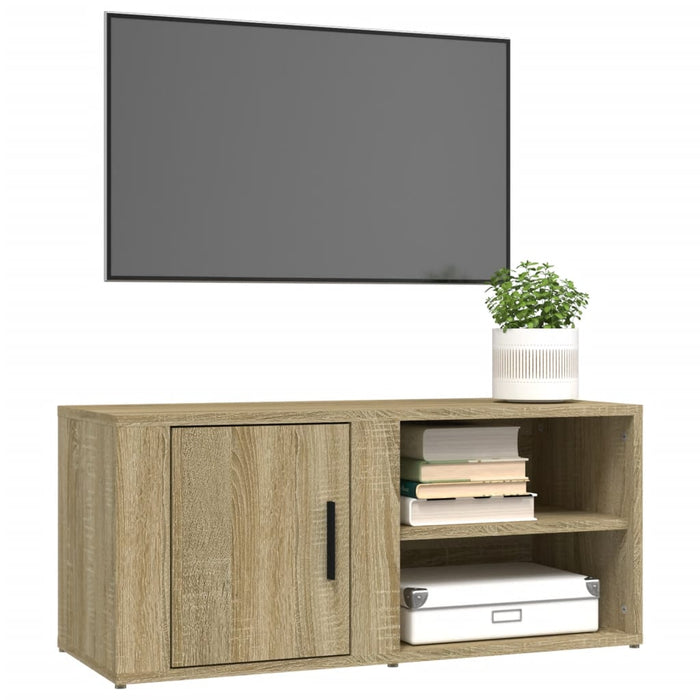 Comode TV, 2 buc., stejar sonoma, 80x31,5x36 cm, lemn prelucrat WALTI