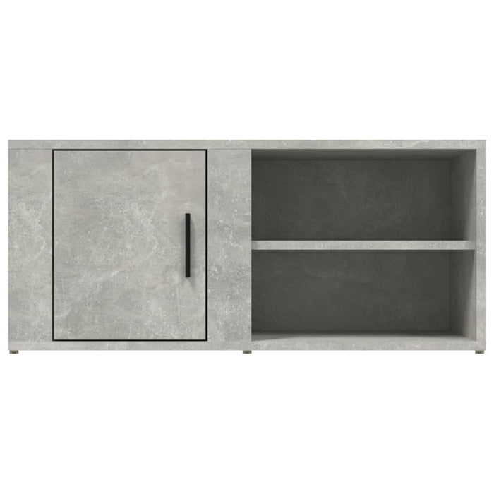 Comode TV, 2 buc., gri beton, 80x31,5x36 cm, lemn prelucrat - WALTI WALTI