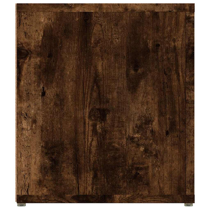 Comodă TV, stejar fumuriu, 80x31,5x36 cm, lemn prelucrat WALTI