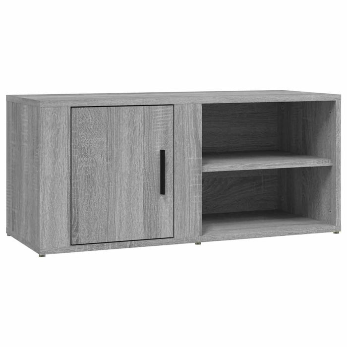 Comodă TV, gri sonoma, 80x31,5x36 cm, lemn prelucrat WALTI