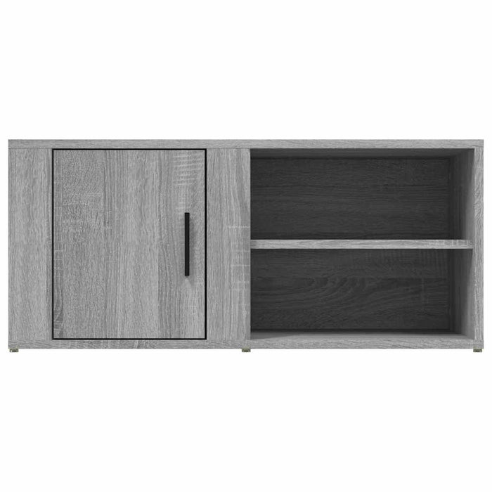 Comodă TV, gri sonoma, 80x31,5x36 cm, lemn prelucrat WALTI