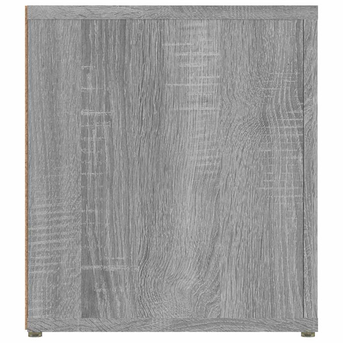 Comodă TV, gri sonoma, 80x31,5x36 cm, lemn prelucrat WALTI