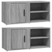 Comode TV, 2 buc., gri sonoma, 80x31,5x36 cm, lemn prelucrat - WALTI WALTI