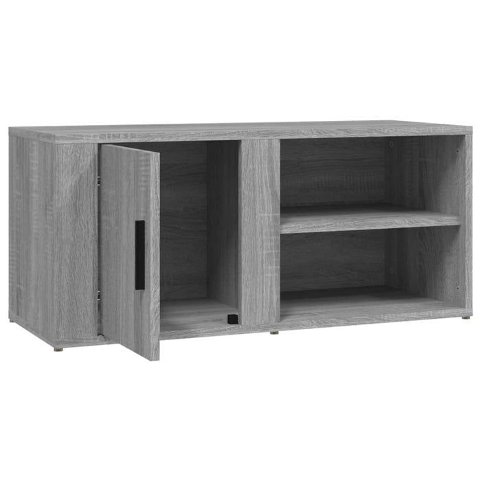 Comode TV, 2 buc., gri sonoma, 80x31,5x36 cm, lemn prelucrat - WALTI WALTI