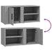Comode TV, 2 buc., gri sonoma, 80x31,5x36 cm, lemn prelucrat - WALTI WALTI