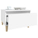 Mese laterale, 2 buc., alb, 50x46x35 cm, lemn compozit - WALTI WALTI