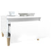 Mese laterale 2 buc. alb extralucios 50x46x35 cm lemn compozit - WALTI WALTI