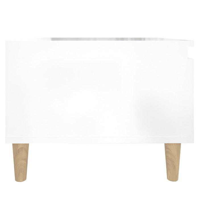 Mese laterale 2 buc. alb extralucios 50x46x35 cm lemn compozit - WALTI WALTI