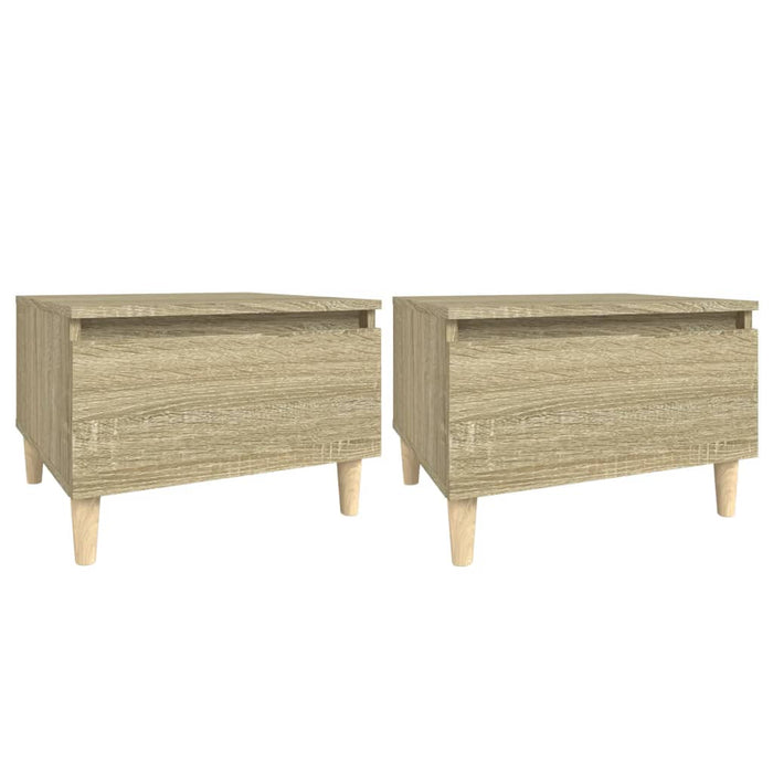 Mese laterale 2 buc. stejar sonoma 50x46x35 cm lemn compozit - WALTI WALTI