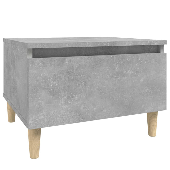 Masă laterală, gri beton, 50x46x35 cm, lemn compozit - WALTI WALTI