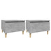 Mese laterale, 2 buc., gri beton, 50x46x35 cm, lemn compozit - WALTI WALTI