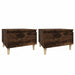 Mese laterale 2 buc. stejar fumuriu 50x46x35 cm lemn compozit - WALTI WALTI