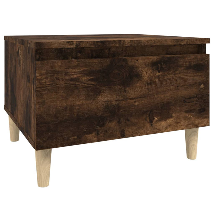 Mese laterale 2 buc. stejar fumuriu 50x46x35 cm lemn compozit - WALTI WALTI