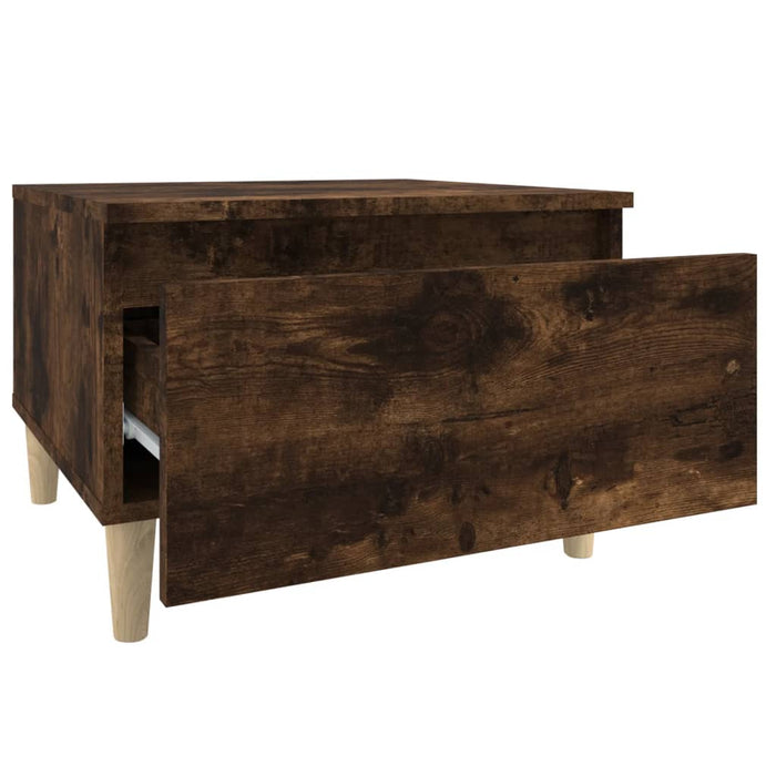 Mese laterale 2 buc. stejar fumuriu 50x46x35 cm lemn compozit - WALTI WALTI