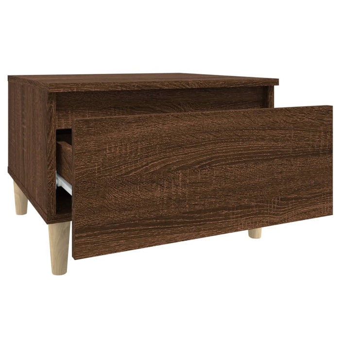 Mese laterale 2 buc. stejar maro 50x46x35 cm lemn compozit - WALTI WALTI