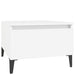 Mese laterale, 2 buc., alb, 50x46x35 cm, lemn compozit - WALTI WALTI