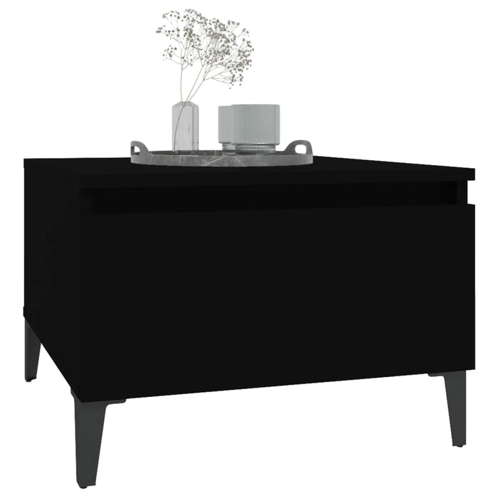 Mese laterale, 2 buc., negru, 50x46x35 cm, lemn compozit - WALTI WALTI