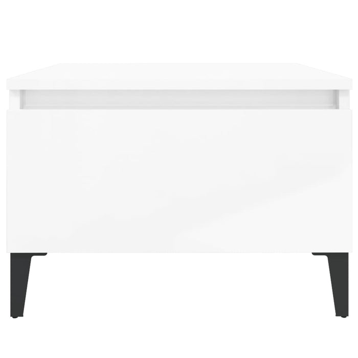 Mese laterale 2 buc. alb extralucios 50x46x35 cm lemn compozit - WALTI WALTI