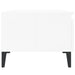 Mese laterale 2 buc. alb extralucios 50x46x35 cm lemn compozit - WALTI WALTI