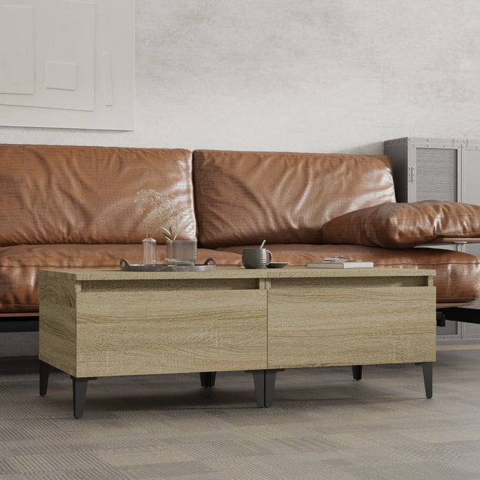 Mese laterale 2 buc. stejar sonoma 50x46x35 cm lemn compozit - WALTI WALTI