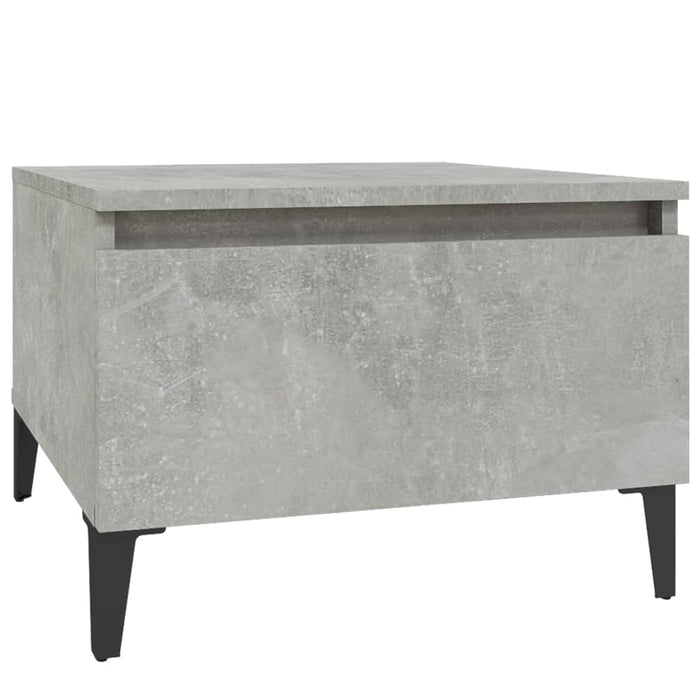Masă laterală, gri beton, 50x46x35 cm, lemn compozit - WALTI WALTI