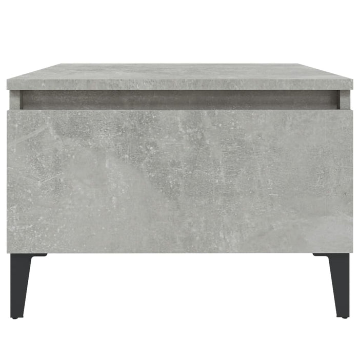 Masă laterală, gri beton, 50x46x35 cm, lemn compozit - WALTI WALTI