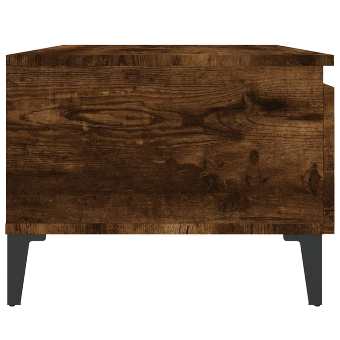 Mese laterale 2 buc. stejar fumuriu 50x46x35 cm lemn prelucrat - WALTI WALTI