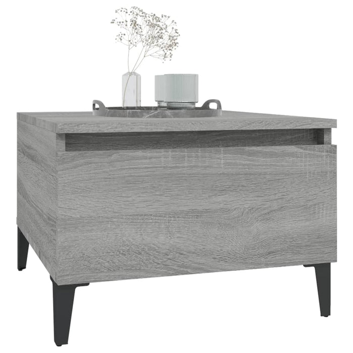 Mese laterale 2 buc. gri sonoma 50x46x35 cm lemn compozit - WALTI WALTI