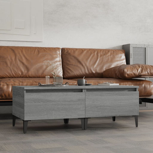 Mese laterale 2 buc. gri sonoma 50x46x35 cm lemn compozit - WALTI WALTI