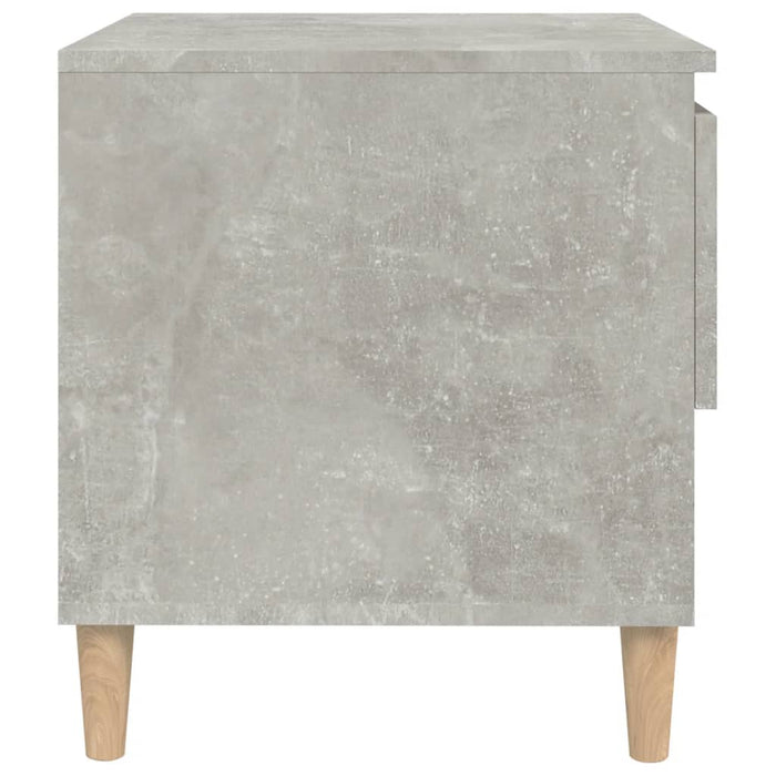 Noptieră, gri beton, 50x46x50 cm, lemn prelucrat - WALTI WALTI
