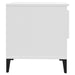 Mese laterale, 2 buc., alb, 50x46x50 cm, lemn compozit - WALTI WALTI