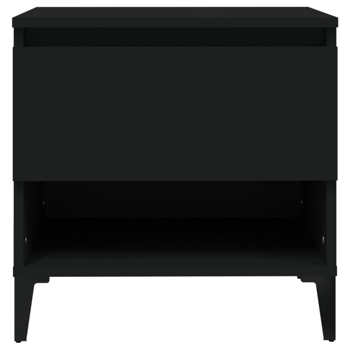 Mese laterale, 2 buc., negru, 50x46x50 cm, lemn compozit - WALTI WALTI