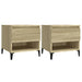 Mese laterale 2 buc. stejar sonoma 50x46x50 cm lemn compozit - WALTI WALTI