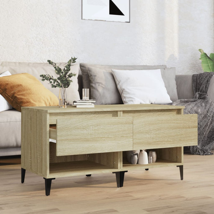 Mese laterale 2 buc. stejar sonoma 50x46x50 cm lemn compozit - WALTI WALTI