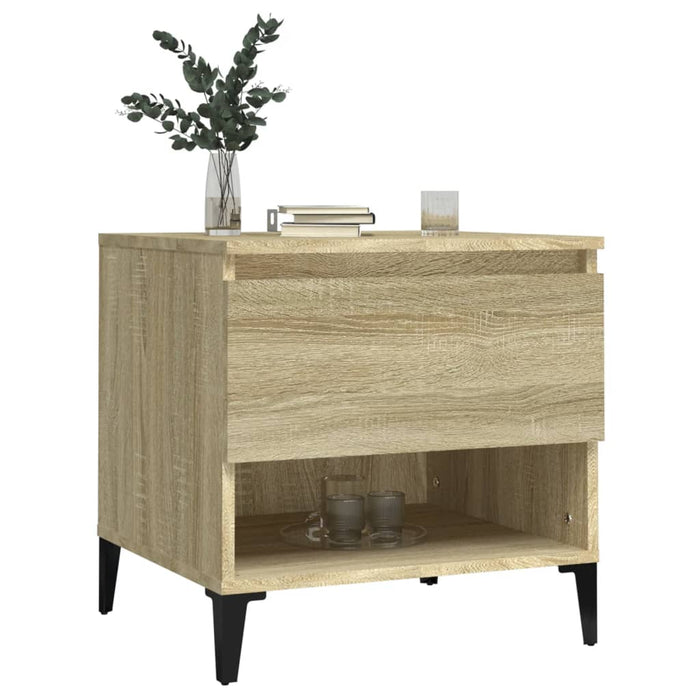 Mese laterale 2 buc. stejar sonoma 50x46x50 cm lemn compozit - WALTI WALTI