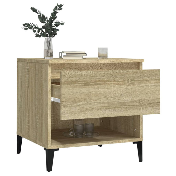 Mese laterale 2 buc. stejar sonoma 50x46x50 cm lemn compozit - WALTI WALTI