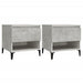Mese laterale, 2 buc., gri beton, 50x46x50 cm, lemn compozit - WALTI WALTI