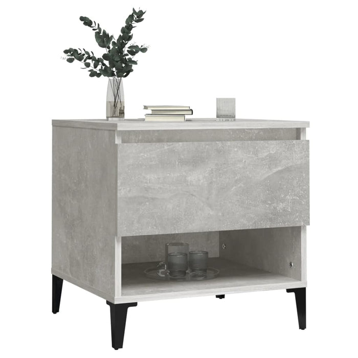 Mese laterale, 2 buc., gri beton, 50x46x50 cm, lemn compozit - WALTI WALTI
