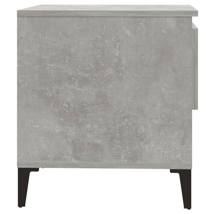 Mese laterale, 2 buc., gri beton, 50x46x50 cm, lemn compozit - WALTI WALTI