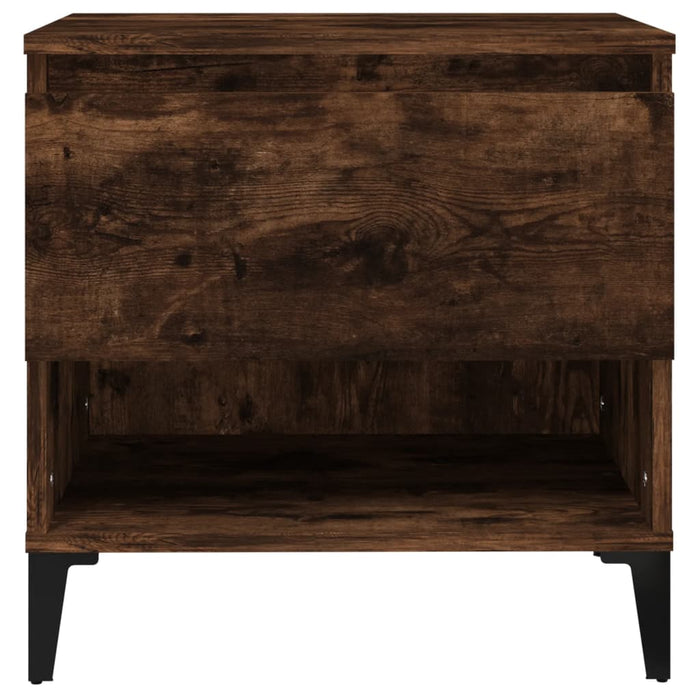 Mese laterale 2 buc. stejar fumuriu 50x46x50 cm lemn compozit - WALTI WALTI